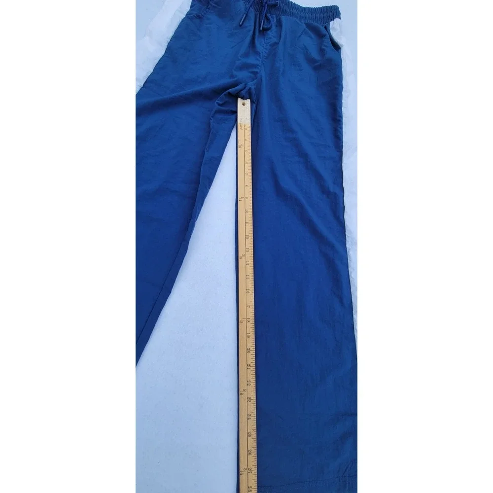 no comment Elastic Waist Stripe men's track pants‎ Blue And White Size M